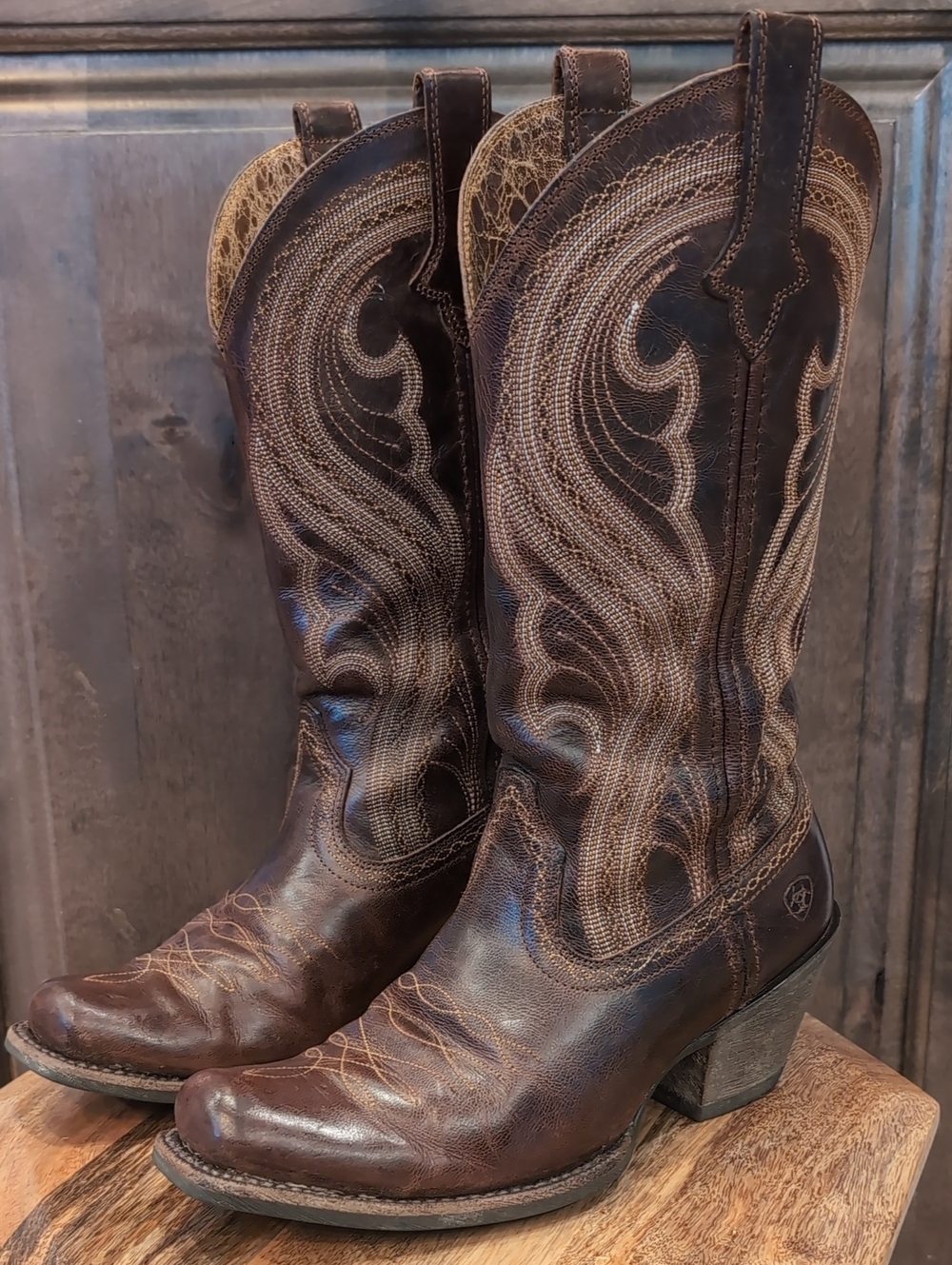 Ariat Lively Western Cowgirl Boots in Sassy Brown